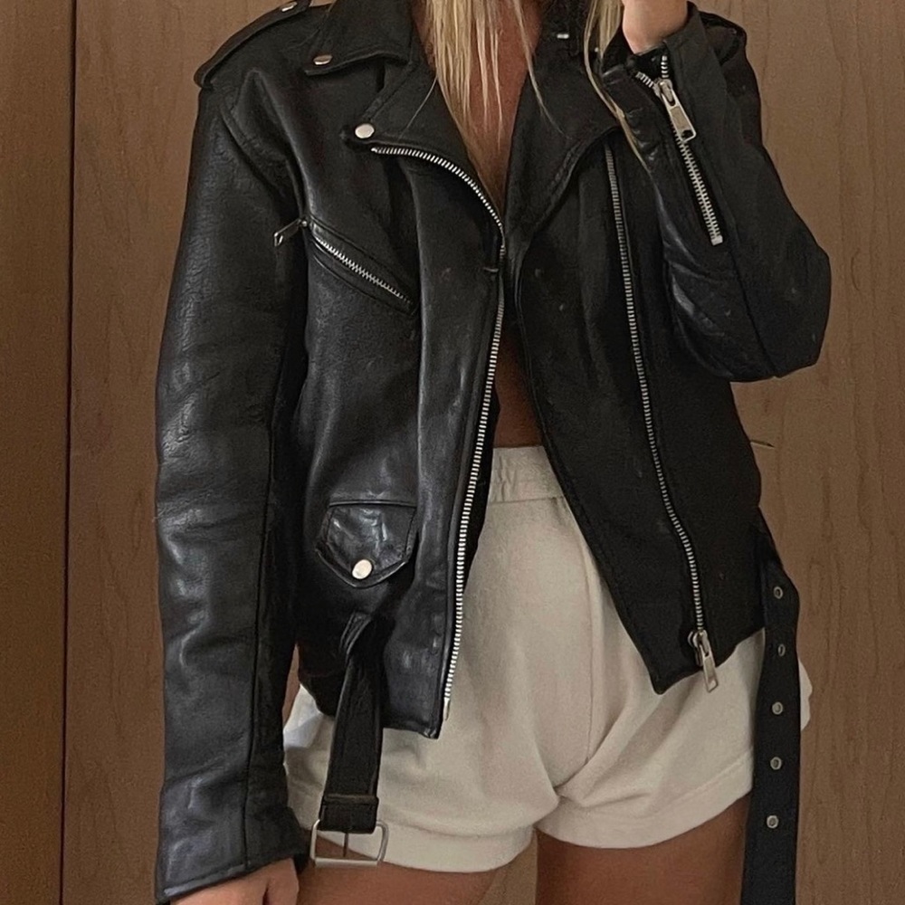 Genuine Leather moto jacket